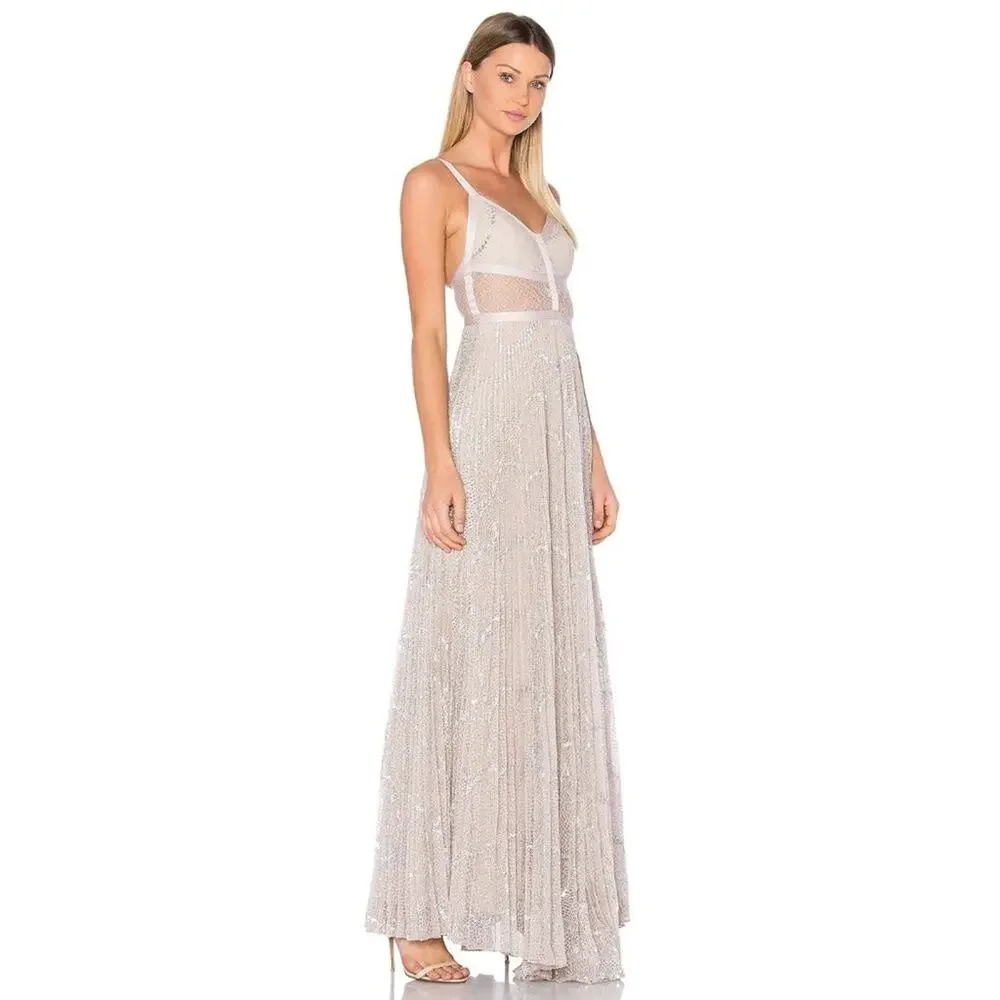 Alexis Isabella Gown Silver - Picture 2 of 10